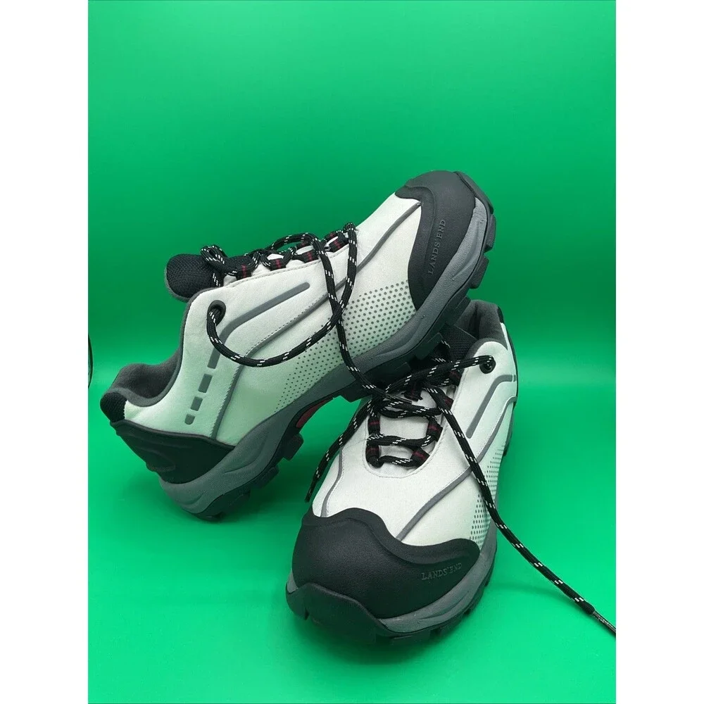 Lands' End women's White /black Hiking Athletic Shoes size 10B.NWOB - Picture 5 of 14